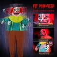 thumbnail image 3 of imerelez 6ft Yellow Eyed Clown Outdoor Halloween Decorations for Lawn, Garden, Party, 3 of 6