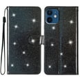 thumbnail image 1 of Compatible with iPhone 12 Sparkling Glitter Wallet Case with Card Pocket Flip Cover, 1 of 5