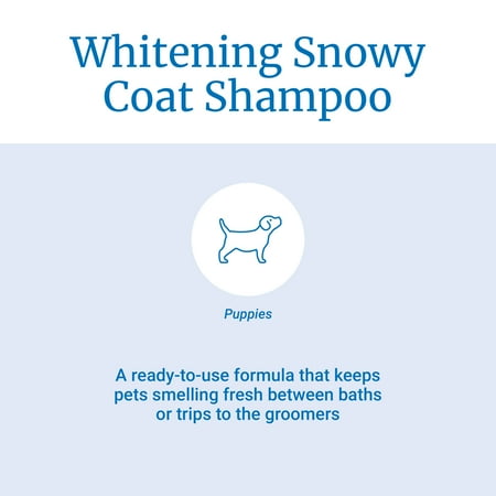 Pet-Ag Fresh ’n Clean Snowy Coat Whitening Shampoo for Dogs, Vanilla Fresh Scent - 18 FL OZ