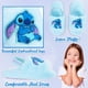 thumbnail image 3 of Zapatillas Disney Stitch Fluffy para niñas, azules, talla 2.5 EE. UU., 3 of 6