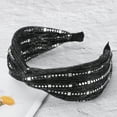 thumbnail image 6 of Unique Bargains 1 Pc Sequin Wide Headbands for Women Black Gray, 6 of 6