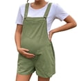 thumbnail image 2 of Cotton Maternity Jumpsuit Sleeveless Workout Romper Summer Baggy Overalls Loose Jumpsuits Comfortable Shorts with Pockets Dungarees Pregnancy Seamless Bodysuit Casual Workout Going Outfits, 2 of 6