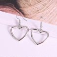 thumbnail image 1 of Pendientes colgantes de corazón hueco Yashi dorado y plateado para mujer, 1 of 5