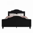 thumbnail image 4 of Home Design Hinton Queen Platform Bed Frame, Solid Wood Construction, Black, 4 of 9