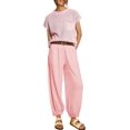 thumbnail image 1 of ORUYROP Ensemble 2 Pcs pour Femmes Ensemble de Détente Tendance Pull Tricoté Manches Courtes Mode, 1 of 6