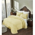 thumbnail image 3 of Better Trends Chenille Bedspread For Queen Size Bed 100% Cotton Medallion Design Lightweight Bedspread for all Season 102" x 110" Heirloom Collection (Yellow), 3 of 5