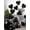 Black, variant on 18 Inch Foil Heart Shaped Balloon For Wedding Birthday Proposal Party Decor Christmas