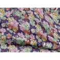 thumbnail image 4 of oneOone Rayon Dark Purple Fabric Florals Craft Projects Decor Fabric Printed By The Yard 56 Inch Wide-0DW, 4 of 5
