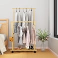 Industrial Pipe Clothing Rack Wall Mounted Wood Shelf Pipe Shelving ...