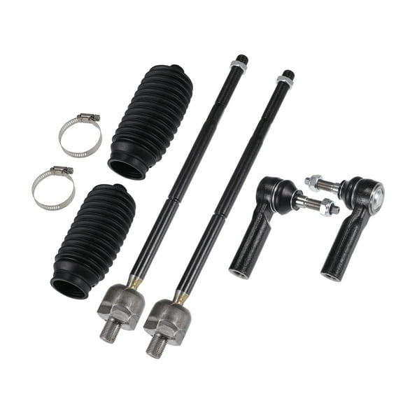 Unique Bargains 6pcs Front Inner Outer Tie Rod Ends Kit Suspension Steering Tie Rod End for Ford for Mustang Drag Link