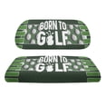 thumbnail image 2 of Pzuqiu 2 Pcs Golf Cart Seat Covers Breathable Cloth Lightweight, Compatible with Golf Course Golf Car Seat Golf Seat Covers(Golf Quote), 2 of 9
