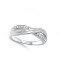 thumbnail image 4 of Women's Infinity White Cubic Zirconia Ring .925 Sterling Silver Band Jewelry Female Male Size 5, 4 of 4