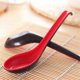 thumbnail image 3 of 10PCS Red and Black Asian Soup Spoon with Hook-Chinese Style Spoon, Perfect for Rice Pho Ramen Nood, 3 of 5