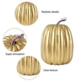 thumbnail image 5 of CQHVKQ 8 Inch Large Artificial Pumpkin Fall Decorations, Realistic Fake Harvest Pumpkin, Gold Decorative Pumpkins for Table Centerpieces, Fall, Thanksgiving & Halloween DIY, 5 of 9