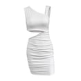 thumbnail image 4 of Vestido mini ajustado corto fruncido para fiesta, de , ropa de , vacaciones, 4 of 9
