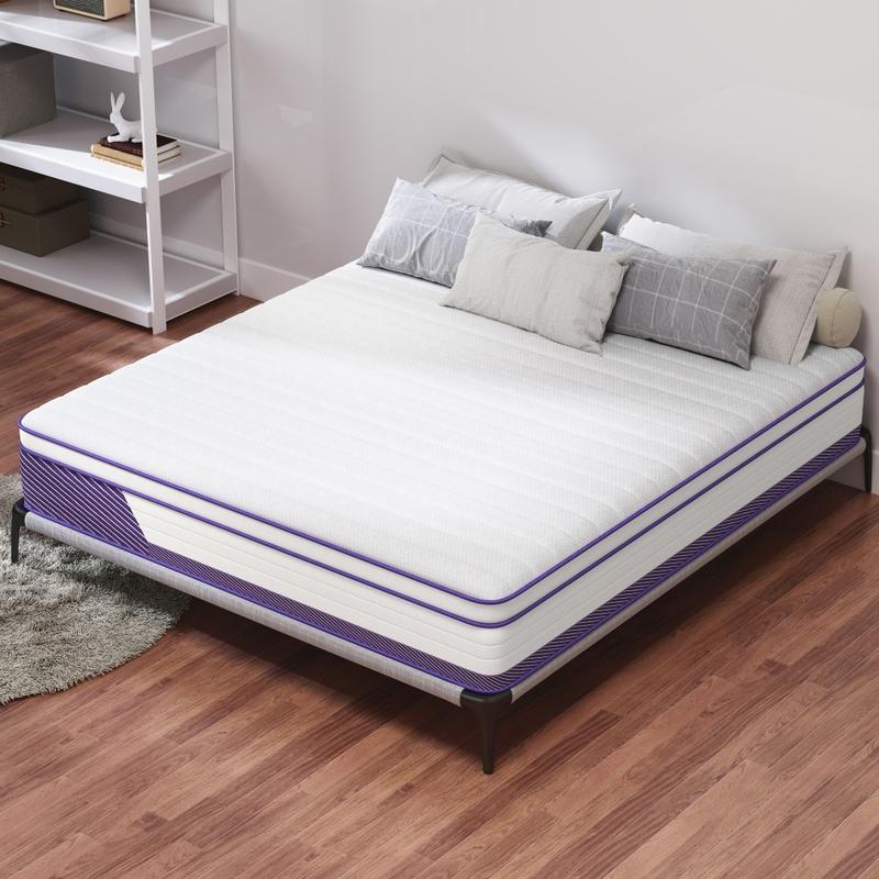 12"14" Twin Full Queen King Size Mattress In A Box Hybrid Pocket Spring Memory Foam Medium Firm Bed Mattresses Modern Bedroom