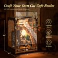 thumbnail image 2 of Juego de rompecabezas de madera para libros FUNPOLA Caramel Dream Cat Café, 2 of 6