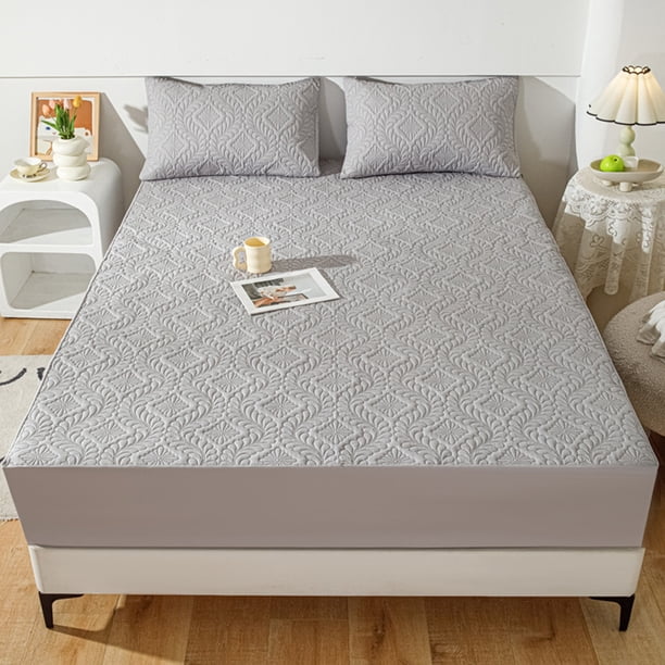 Juegos de cubrecamas y cubrecamas Impermeable Laminado Sombrero de cama Sábana Protector de colchón Funda de cama Funda de cama
