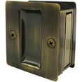 thumbnail image 3 of Square Pocket Door Lock, Passage (Hall/Closet) Latch, Satin Chrome by Stone Harbor Hardware, 3 of 8