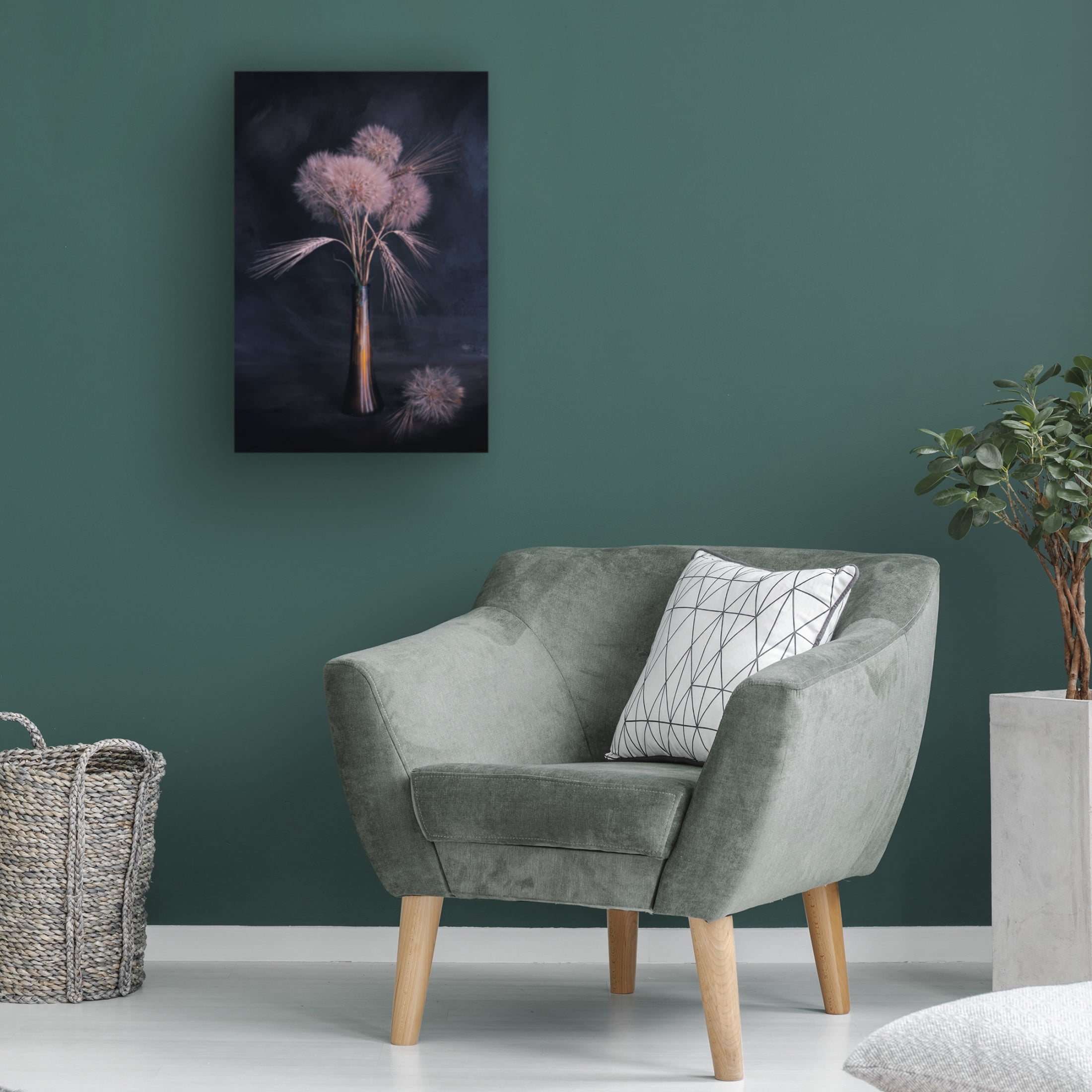 Canvas Wall Art - Cicek Kiral 'Evening Is Close' Wall Art for Living Room, Bedroom, or Office Décor by Trademark Fine Art - 16 x 24 Inches