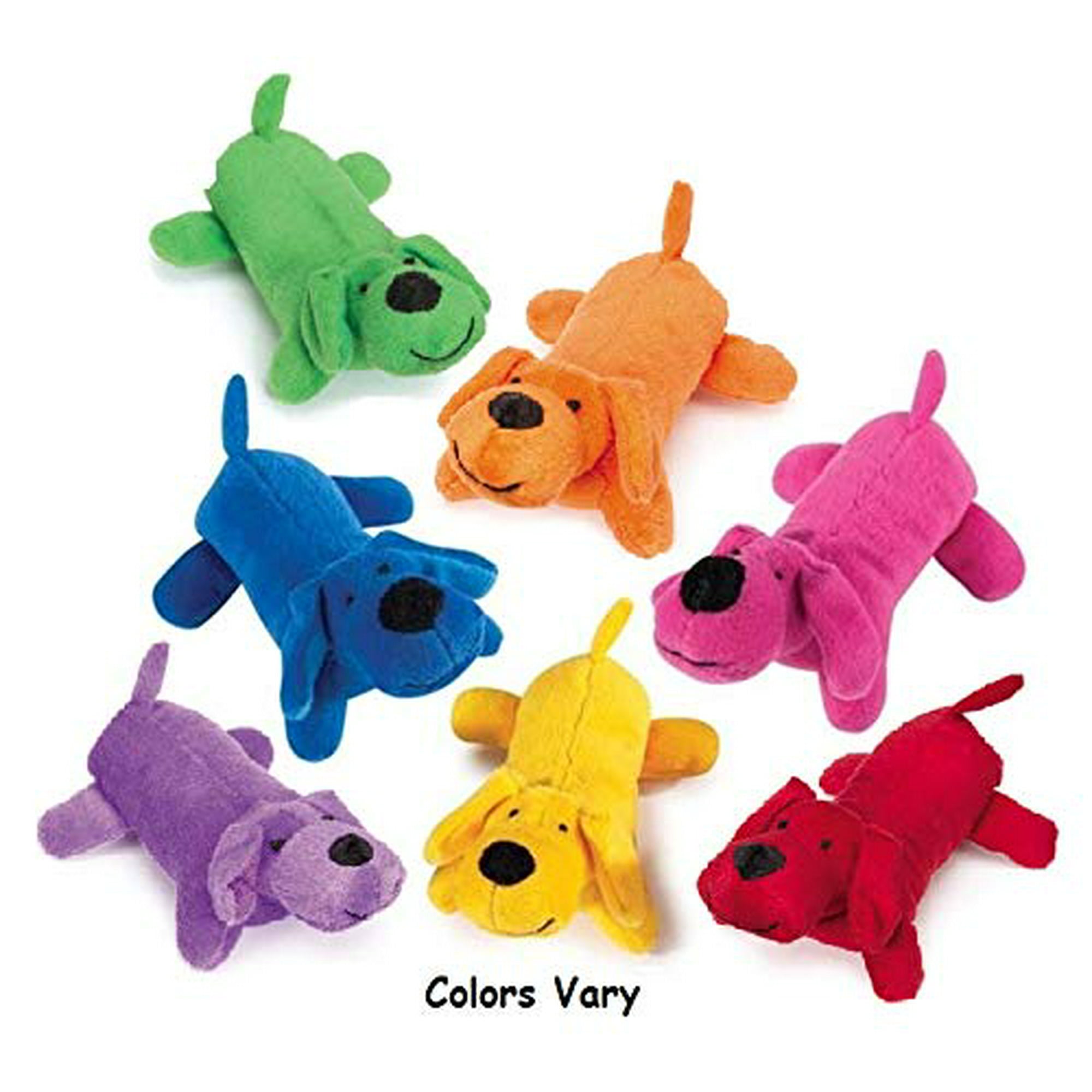 MPP Dog Toys Plush Puppy Squeakers Assorted Color Wholesale Bulk Packs Pick 5 or 7 5 25 Toys Walmart