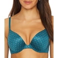 thumbnail image 4 of Maidenform® Custom Lift® Tailored Demi T-Shirt Bra Textured Dot Print/Dark Water Teal 38B Women's, 4 of 4