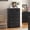 Black1, variant on Winkalon 6 Drawer Dresser for Bedroom, Chest of Drawers Wood Storage Cabinet for Living Room,Gray