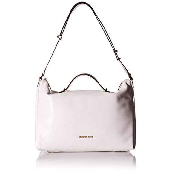 MICHAEL Michael Kors Chelsey Large Convertible Shoulder Bag,White/Black