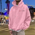 thumbnail image 3 of MHFRRA Sudadera con Capucha con Estampado de Letras para Un Uso Diario Cómodo, Ideal para Salidas Informales y Capas Elegantes Rosa, 3 of 5