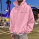 thumbnail image 3 of MHFRRA Sudadera con Capucha con Estampado de Letras para Un Uso Diario Cómodo, Ideal para Salidas Informales y Capas Elegantes Rosa, 3 of 5