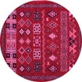 thumbnail image 1 of Ahgly Company Indoor Round Southwestern Pink Country Area Rugs, 8' Round, 1 of 4