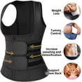 thumbnail image 6 of COMFREE Sweat Waist Trainer Cincher Corset for Women Weight Loss Neoprene Sauna Suit Tank Top Zipper Vest Workout Compression Sport Girdle, 6 of 6