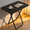 black, variant on LENLN Folding Portable Table, Folding TV Tray Table, Compact Foldable Dining Table 26in Height - Lightweight Easy-Store Table for Small Spaces & Parties