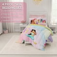 thumbnail image 4 of Disney Princess Ariel Twin Comforter & Sheets, 4 Piece Set, 4 of 6