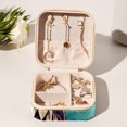 thumbnail image 6 of Starry Travel Portable Square Jewelry Box Organizer for Rings Earrings Necklaces Bracelets Girls Women, 6 of 6
