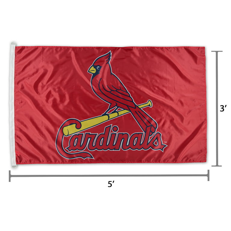 WinCraft MLB St. Louis Cardinals Deluxe Flag, 3' x 5' - Indian Market Place