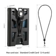 thumbnail image 2 of Indoula 2 Pack Badge Holders, Vertical/Hard Plastic ID Badge Holder with Lanyard and Metal Clip (4 Cards Storable)., 2 of 8