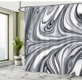 thumbnail image 5 of Ambesonne Abstract Shower Curtain, Black White Surreal Art, 69"Wx70"L, Grey, 5 of 5