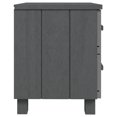 thumbnail image 2 of vidaXL Table de Chevet HAMAR Gris Foncé 40x35x44.5 cm Pin Massif, 2 of 5