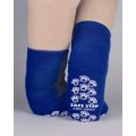 Personal Touch Terries Slip Resistant Socks Single Tread-XXXL-ROYAL BLUE-BARIATRIC