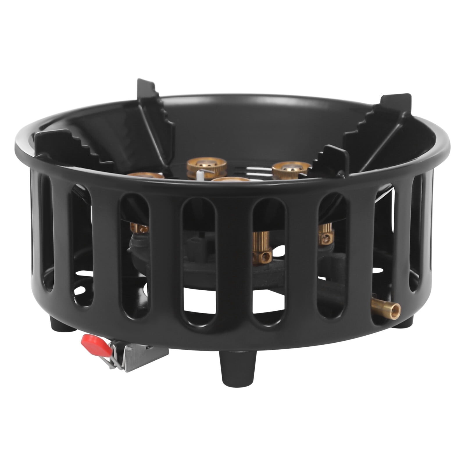 Portable Camping Stove with 3 Adapters - 72,000 BTU Outdoor Burner - Windproof Gas Stove for Hiking, Backpacking & Picnics