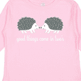 thumbnail image 4 of Inktastic Twin Hedgehogs Baby Gift Boys or Girls Long Sleeve Toddler T-Shirt, 4 of 5