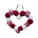 thumbnail image 4 of Guirnalda navideña con forma de corazón, decoración navideña creativa para compromiso Rojo y blanco, 4 of 9