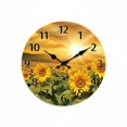 thumbnail image 1 of predolo Reloj de Pared de Girasol Movimiento Silencioso Reloj de Pared con Girasoles para Dormitorio, Cocina, Oficina, 1 of 9