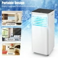 thumbnail image 6 of Costway 6000 BTU (10000 BTU ASHRAE) Portable Air Conditioner 3-in-1 Air Cooler w/Dehumidifier & Fan Mode Black, 6 of 10