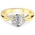 thumbnail image 3 of IGI Certified 5 Carat Oval Shape Lab Grown Diamond Engagement Ring | 14K Yellow Gold |Twisted Blossom Diamond Ring | FG-VS1-VS2 Quality Friendly Diamonds, 3 of 5