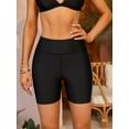 thumbnail image 5 of Alove Womens Swimming Shorts Beach Shorts Qucik-drying High-waisted Swim Bottoms Solid Color no Pockets, 5 of 6