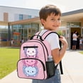 thumbnail image 3 of KUIFORTI Pink Axolotl Toddler Backpack Girls Kids School Bag with Multiple Storage Pockets Adjustable Straps for Preschool Kindergarten Back to School Supplies, 3 of 7