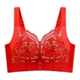 thumbnail image 2 of Lixiuxyad Full Coverage Underwire Bra For Seamless With Wide Side Support And Comfortable Lift Everyday Wear,Bras for Women Red 90C, 2 of 4