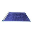 thumbnail image 2 of Ahgly Company Machine Washable Indoor Rectangle Oriental Blue Industrial Area Rugs, 6' x 9', 2 of 4